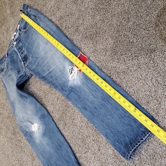 Rare Re/Done Levis 90" Y2K Womens USA Relaxed Straight legs high riseJeans sz 29 - Picture 15 of 16